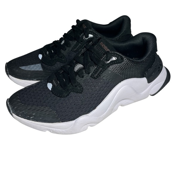 SOREL Kinetic RNEGD Black and White‎ Women's Sneakers Sz 8 - Picture 4 of 9